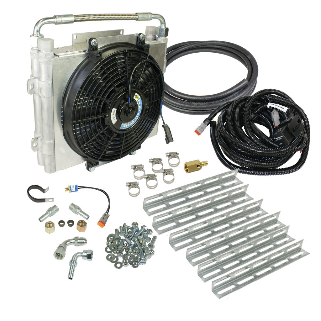 Xtrude Double Stacked Transmission Cooler Kit - Universal 5/8in Tubing