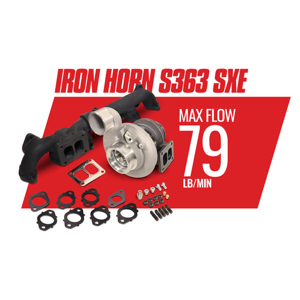 BD Iron Horn 5.9L Cummins Turbo Kit S363SXE/76 0.91AR Dodge 2003-2007