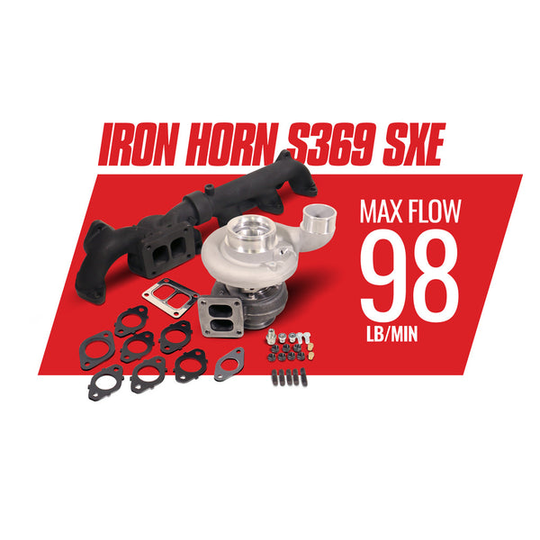 BD Iron Horn 5.9L Cummins Turbo Kit S369SXE/80 0.91AR Dodge 2003-2007